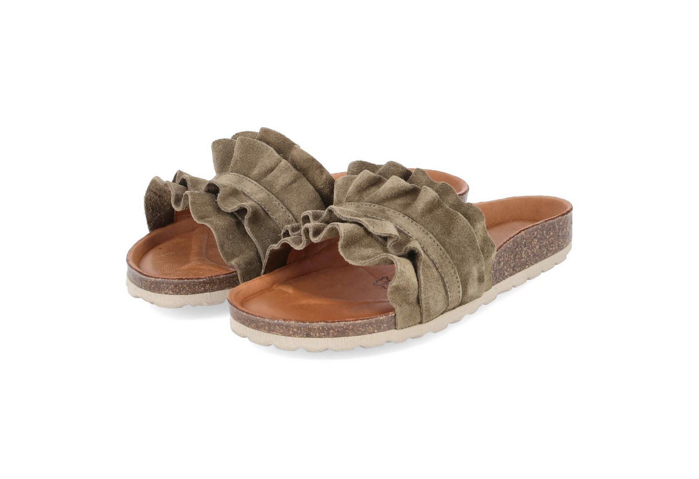 Palado PALA-251-781050-07 Damen Rauleder green Pantolette