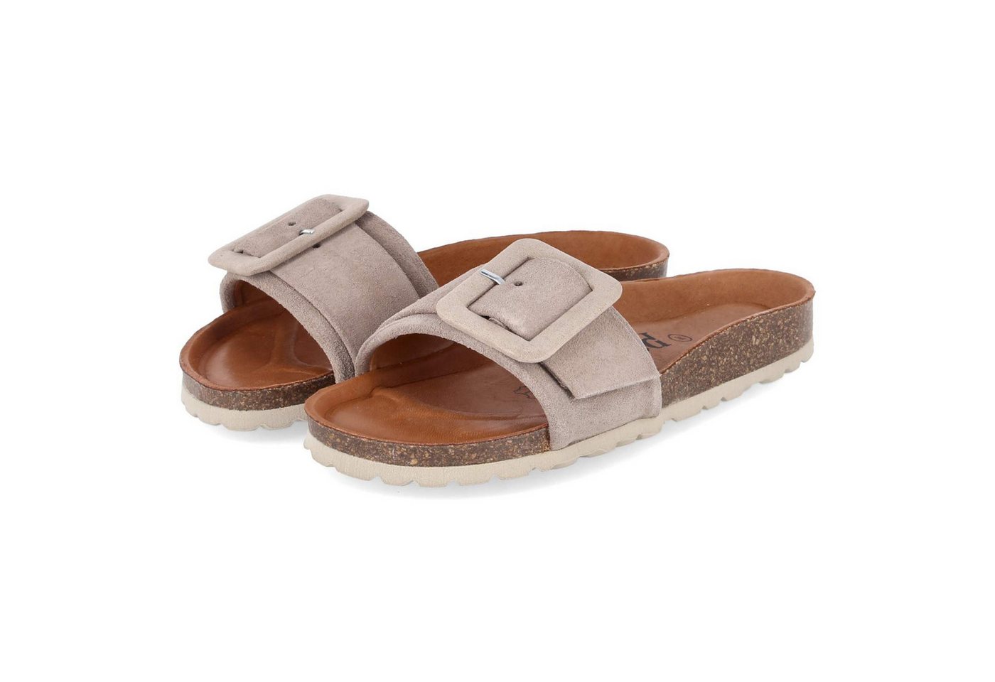Palado PALA-251-781123-05 Damen Rauleder grey Pantolette