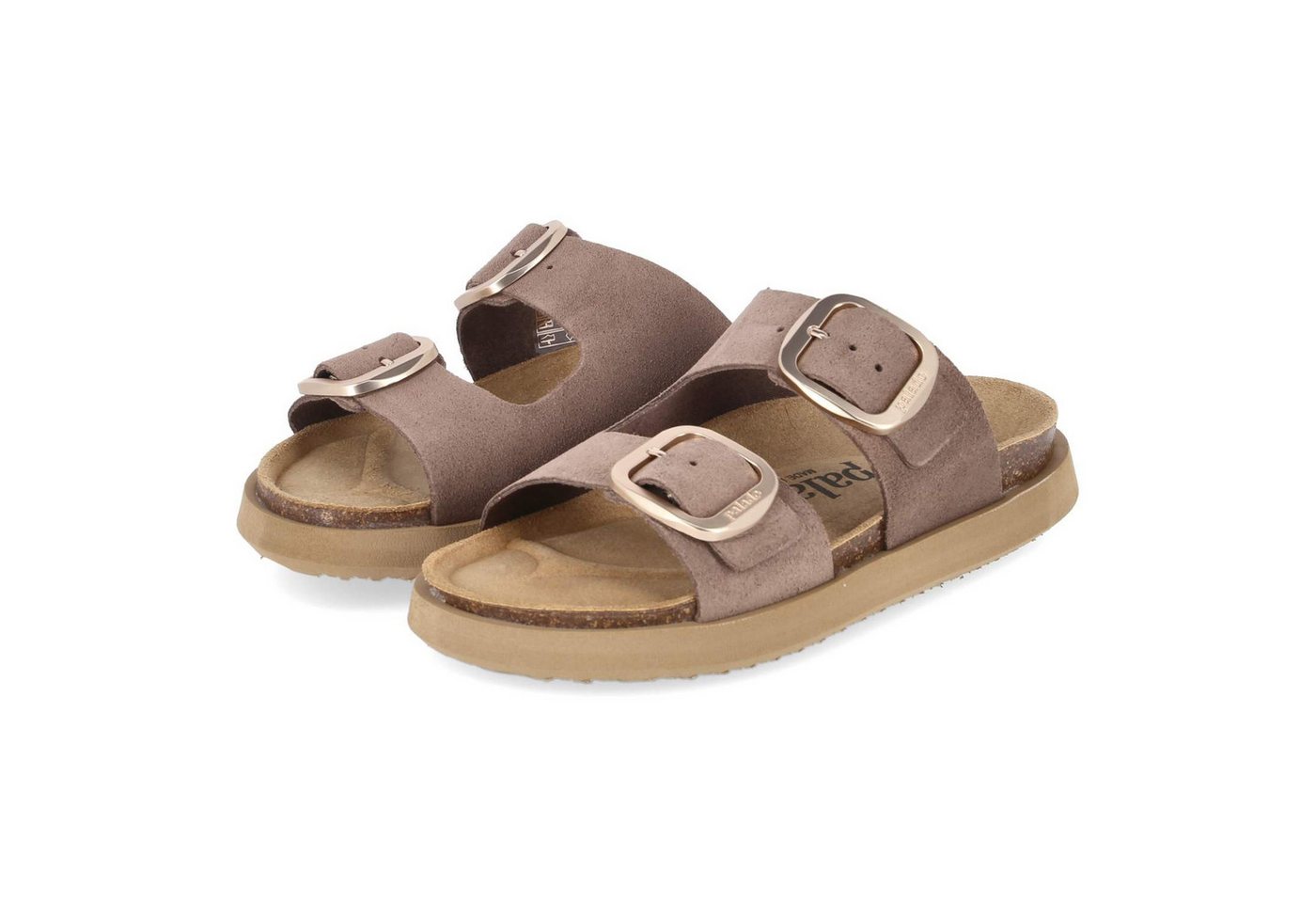 Palado PALA-261-780483-01 Damen Rauleder taupe Pantolette