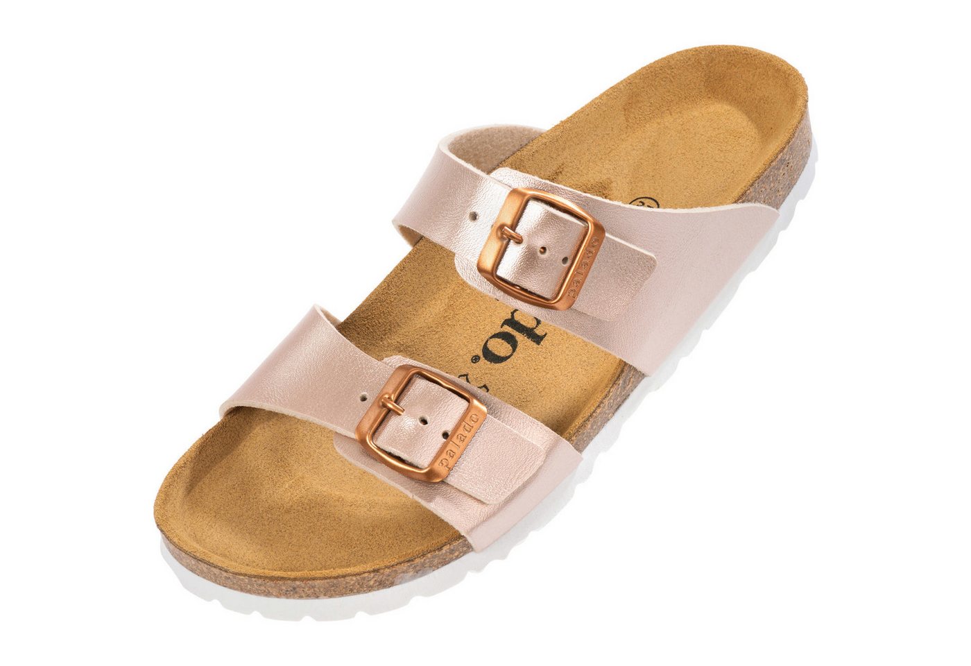 Palado Samos Metallic Pantolette (Metallic Rose)