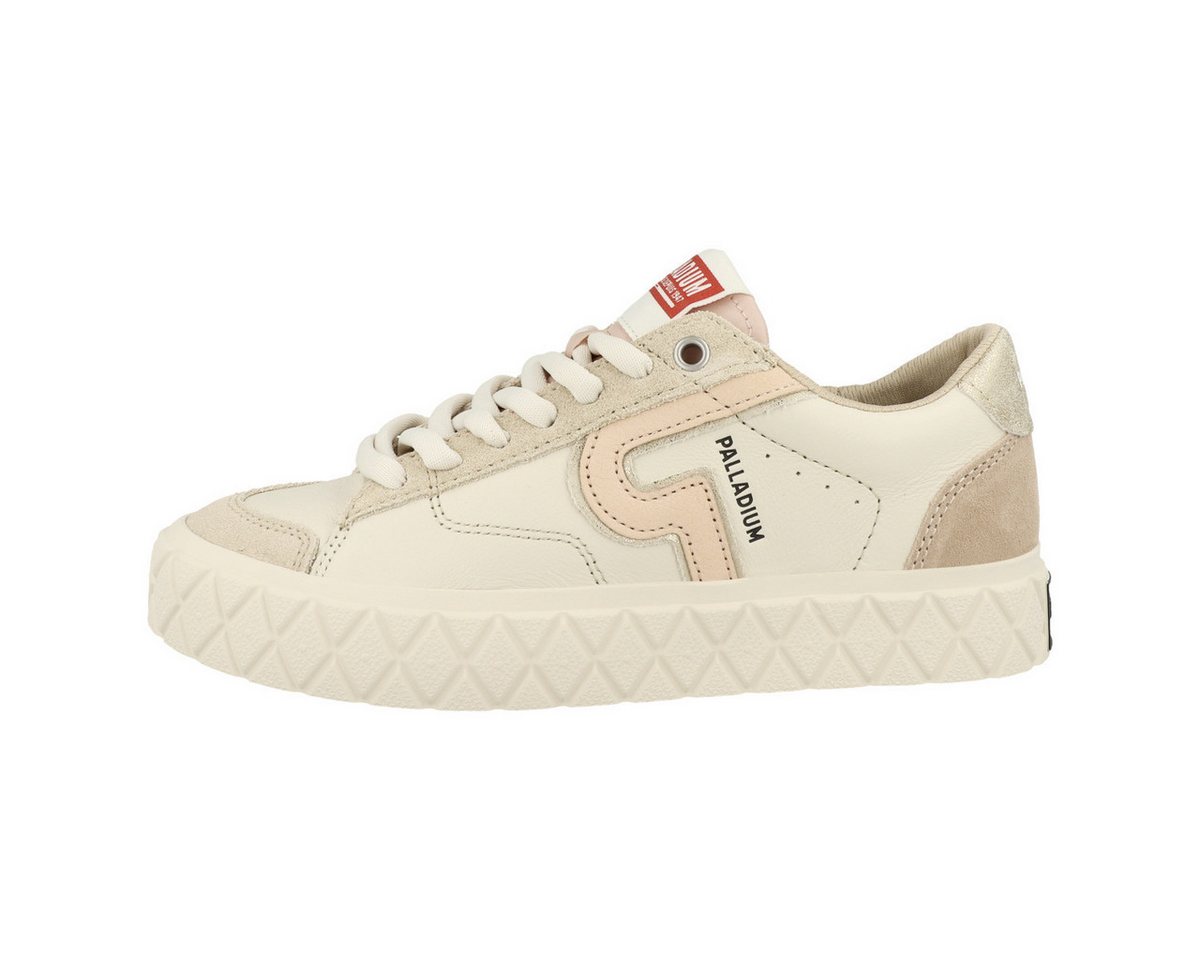 Palladium Ace Lo Mix Lth Damen Sneaker Turnschuhe, Sportschuhe, Freizeitschuhe, Halbschuhe, Schnürschuhe (beige)