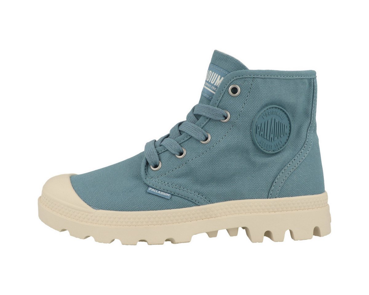 Palladium Pampa Hi Damen Schnürboots Stiefeletten, Stiefel, Winterstiefel, Winterboots, Schneestiefel (blau)