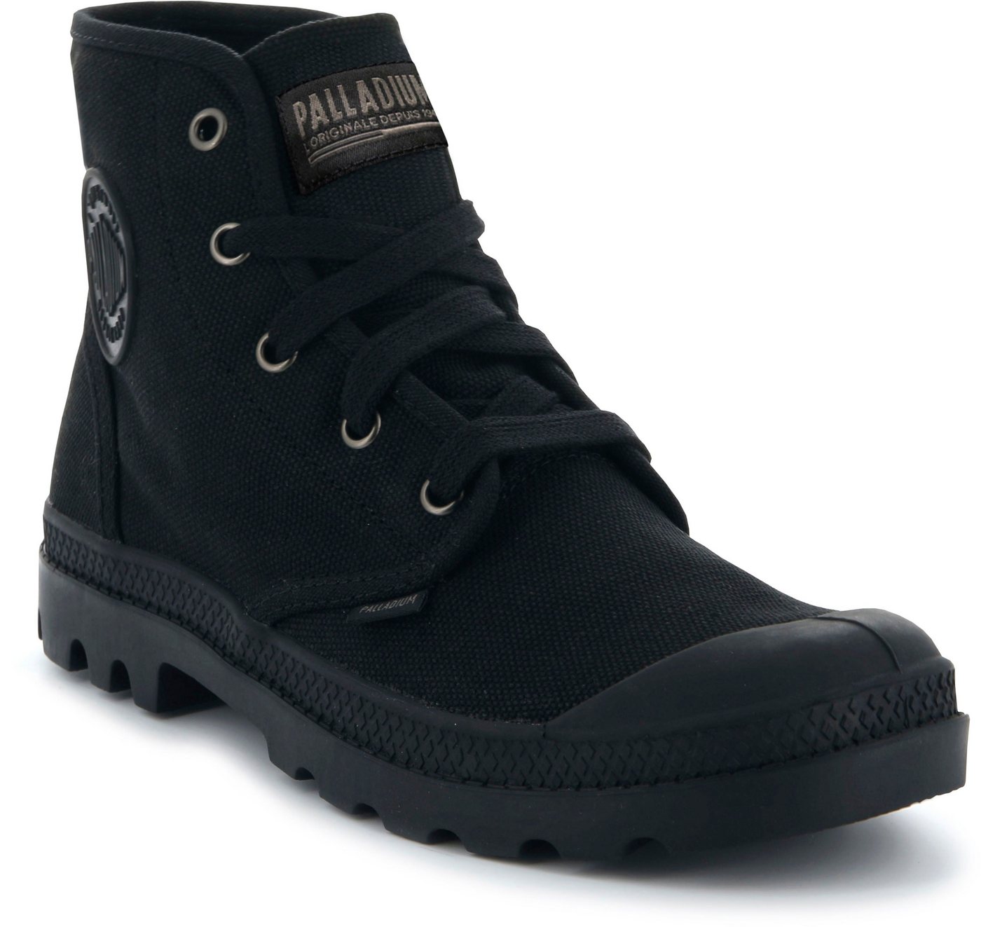 Palladium PAMPA HI Schnürboots Schnürstiefel, Schnürstiefelette aus Canvas (schwarz)