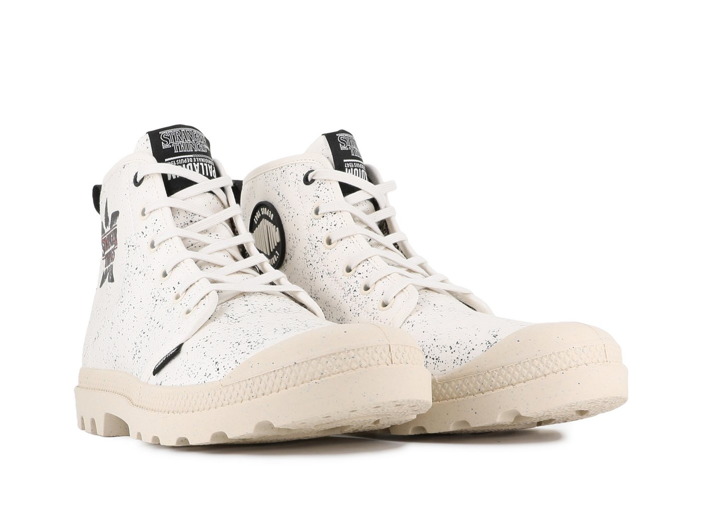 Palladium STRANGER THINGS X PAMPA DEMODOG Schnürboots Schnürstiefel aus Canvas mit Print