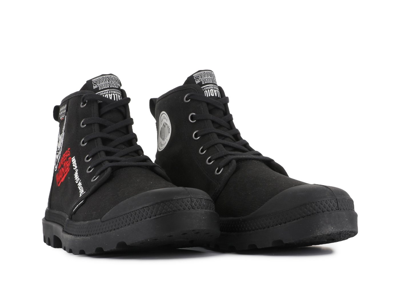 Palladium STRANGER THINGS X PAMPA HELLFIRE Schnürboots Schnürstiefel aus Canvas mit Print