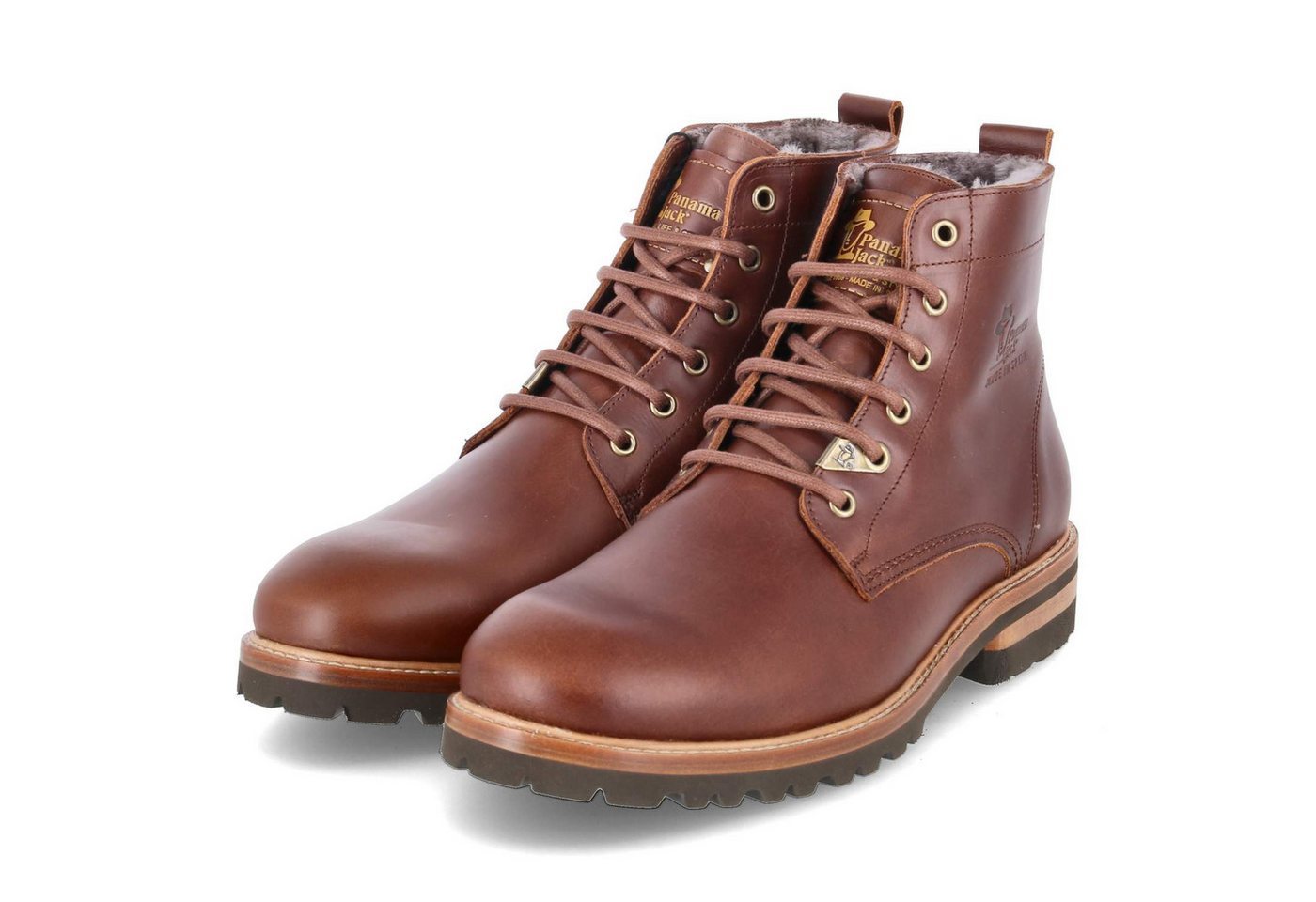 Panama Jack Emery Igloo C5 Herren Glattleder braun Schnürstiefel