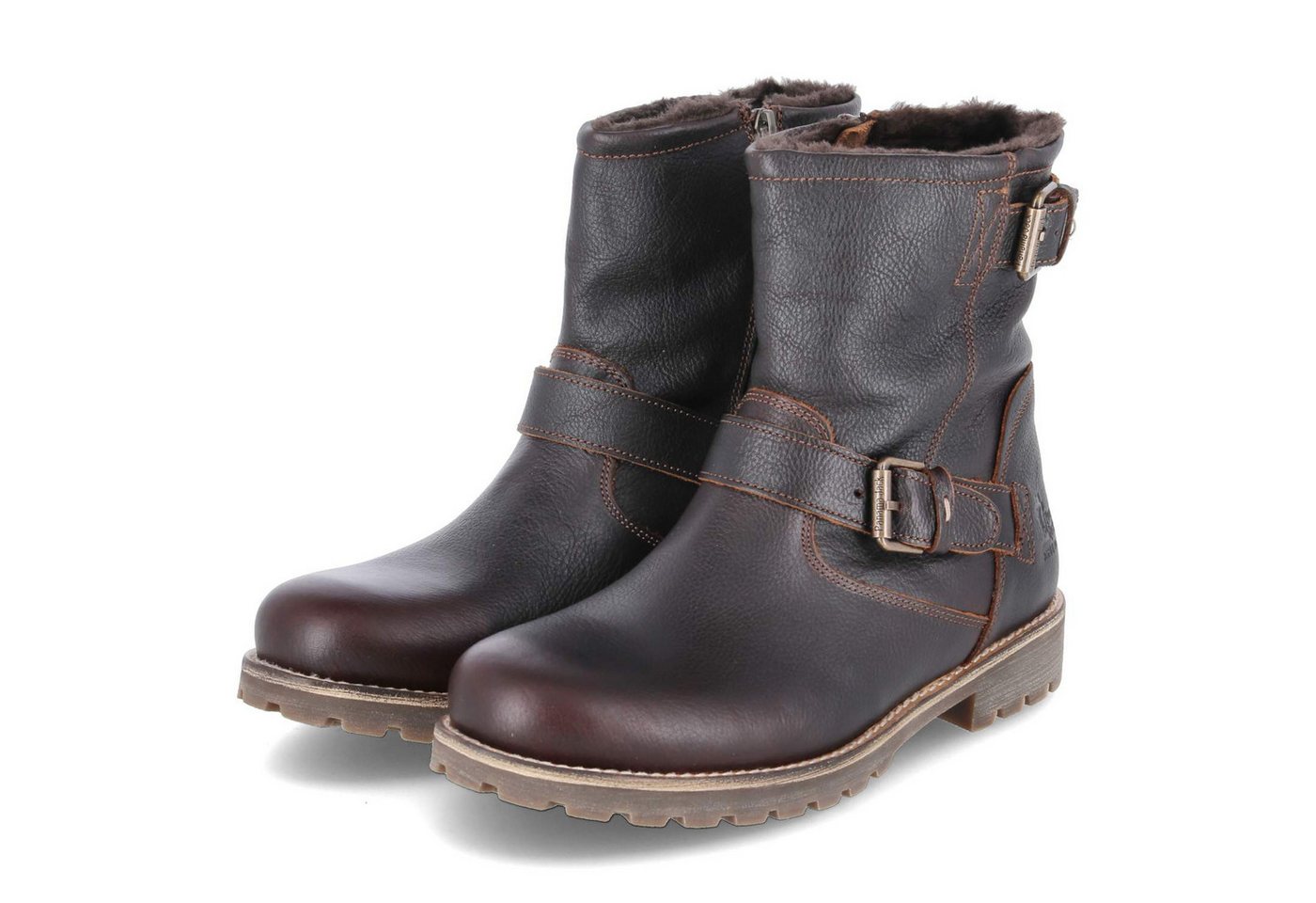 Panama Jack Faust C29 Herren Glattleder braun Schlupfstiefel