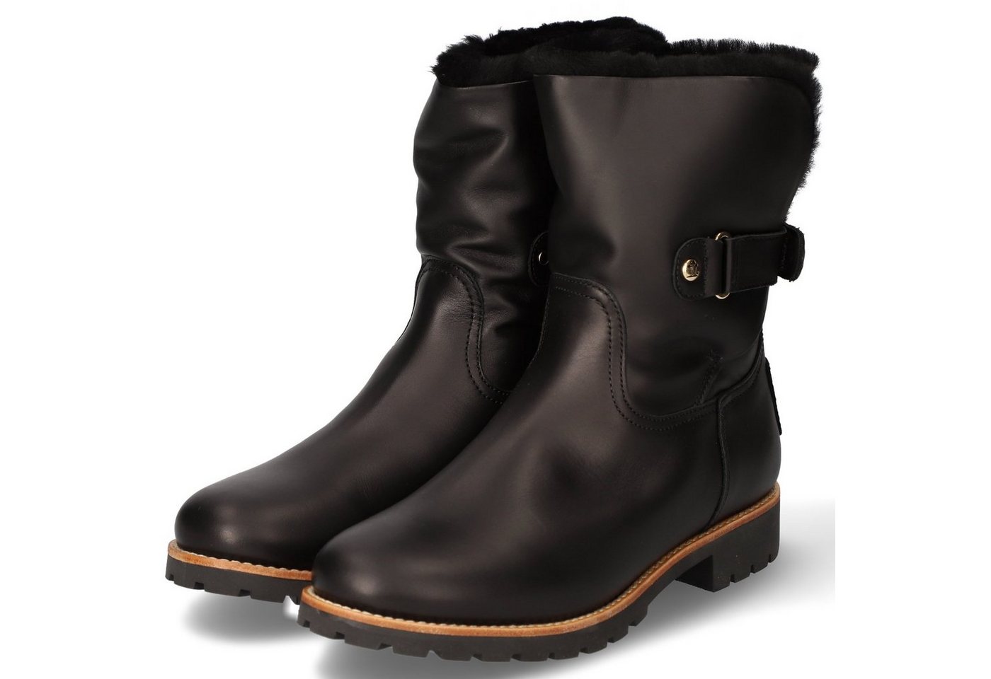 Panama Jack Felia Igloo Travelling B2 Damen Glattleder schwarz Winterstiefel