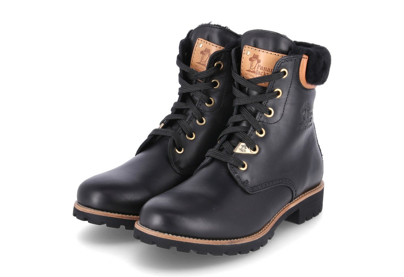 Panama Jack Panama 03 Igloo Travelling B2 Damen Glattleder schwarz Winterstiefel
