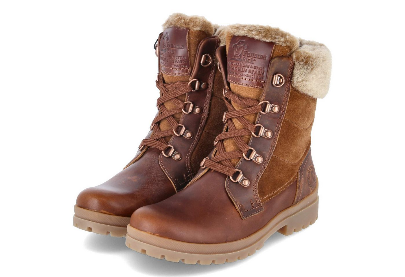 Panama Jack Tuscani B26 Damen Leder braun Winterstiefel