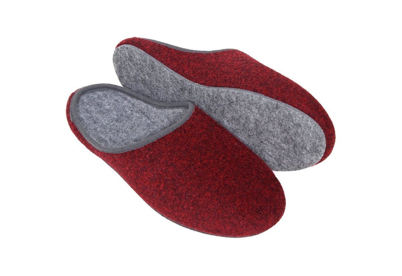 Pantoffelmann Filz Pantoffel Herren Damen Hauspantoffel Filzpantoffel Hausschuhe Pantoffel (1 Paar) Filzpantoffeln, Gästepantoffel besonders leicht