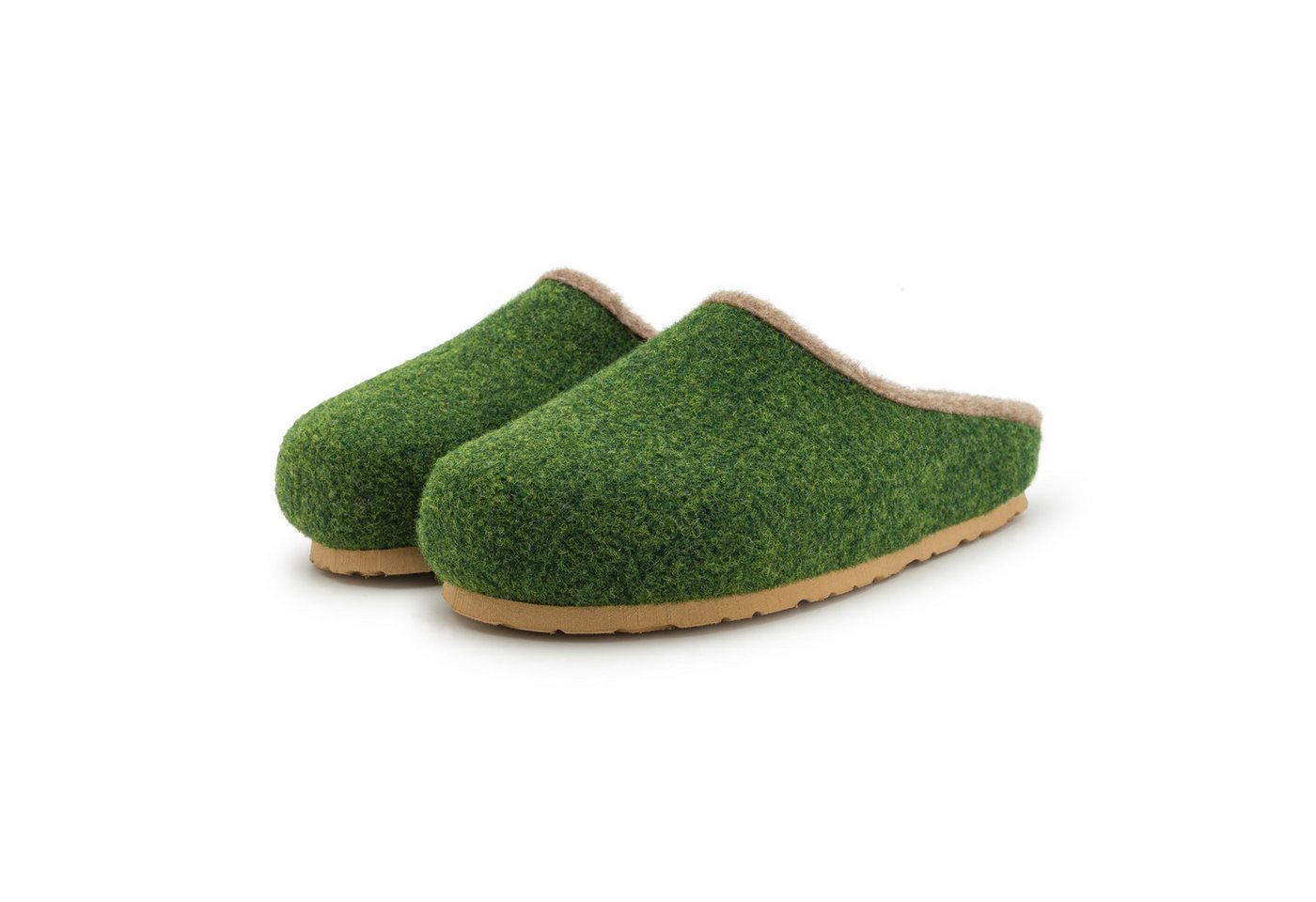 Pantoffelmann Filzclogs mit Fußbett Filzhausschuhe Herren Damen Filz Clog Pantoffel Hausschuh (1 Paar) hoher Tragekomfort, angenehme Passform