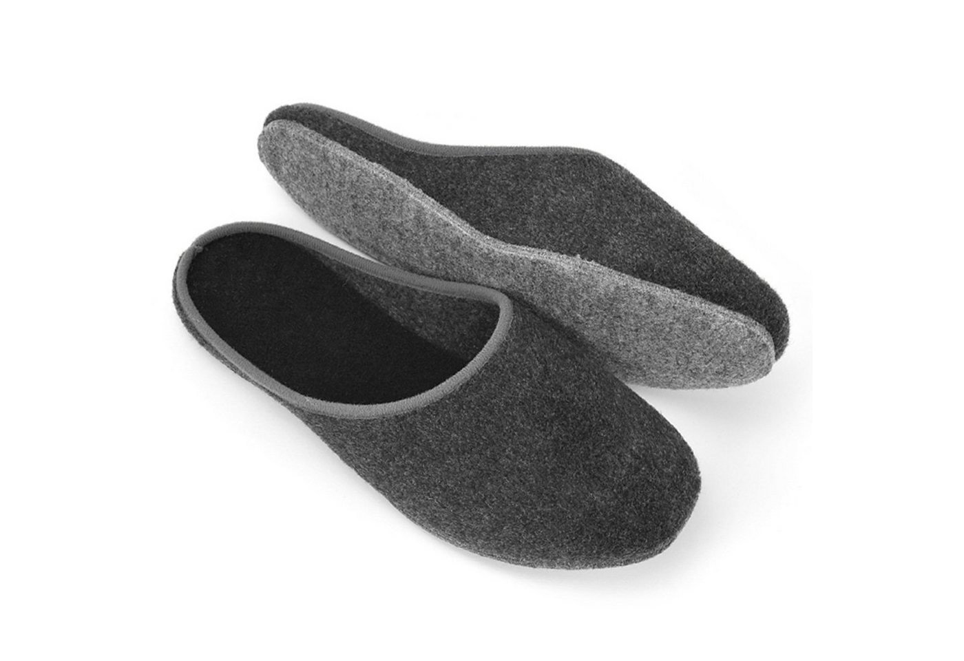 Pantoffelmann Filzpantoffeln Herren Damen Hausschuh leichte Filz Winter Filzlatschen Pantoffel (1 Paar) Filzpantoffeln, Gästepantoffel besonders leicht