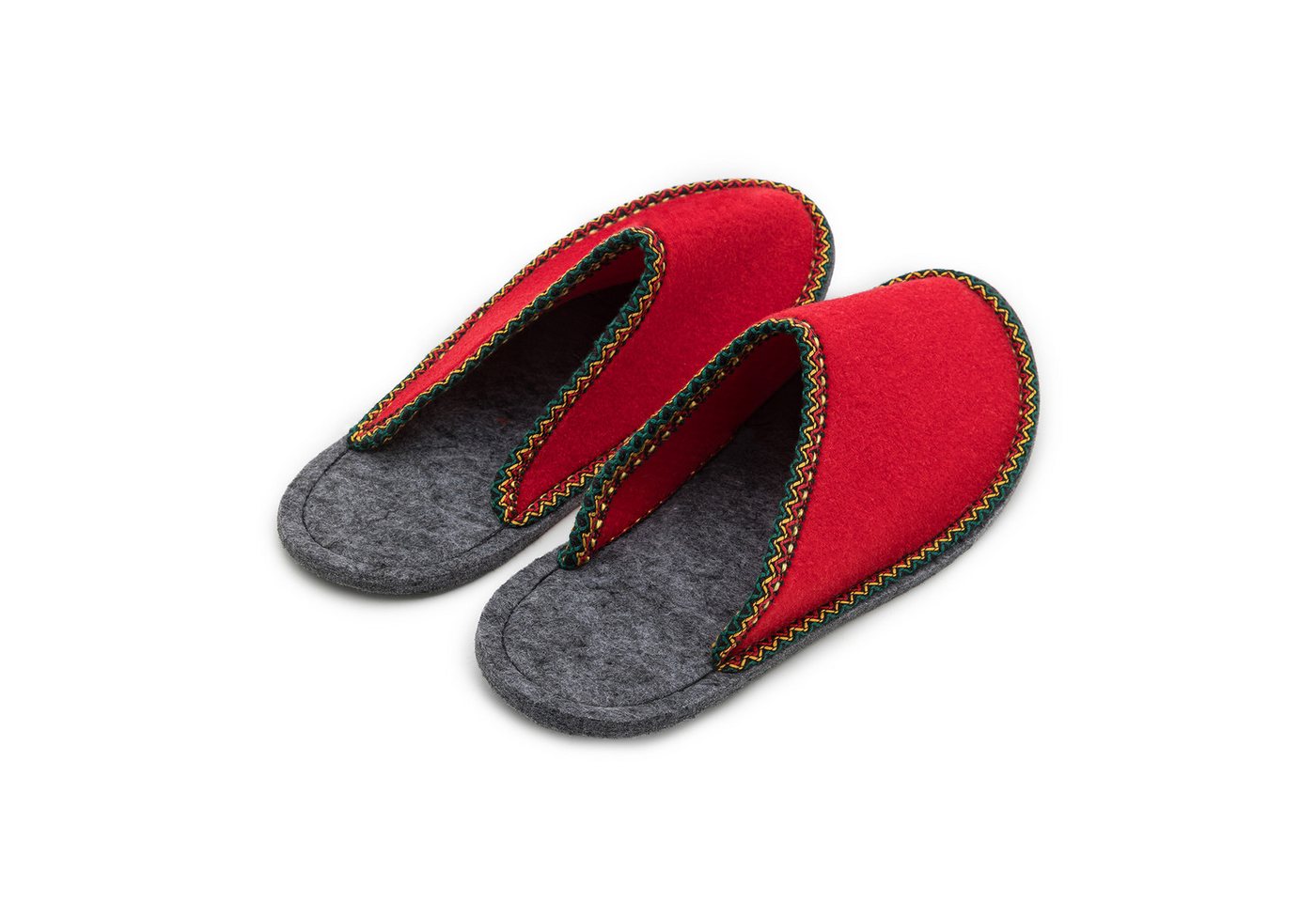 Pantoffelmann Gästepantoffel Herren Damen Gästehausschuh Filzpantoffel Pantoffel Pantoffel (1 Paar) Filzpantoffeln, Gästepantoffel besonders leicht