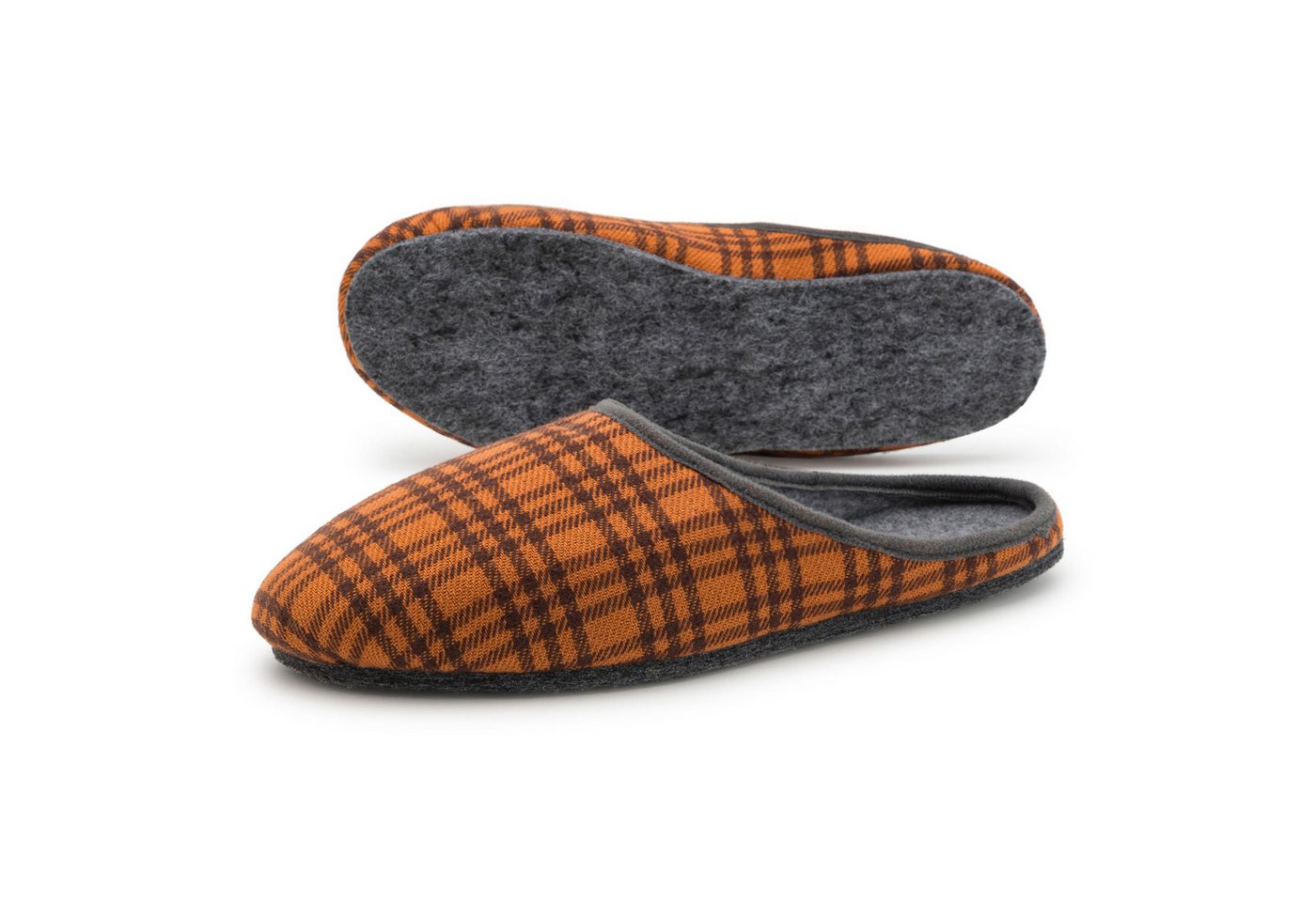 Pantoffelmann Kamelhaar Pantoffeln Filzsohle Herren Damen Filzlatschen Filzhausschuh Pantoffel (1 Paar) Filzpantoffeln, Gästepantoffel besonders leicht