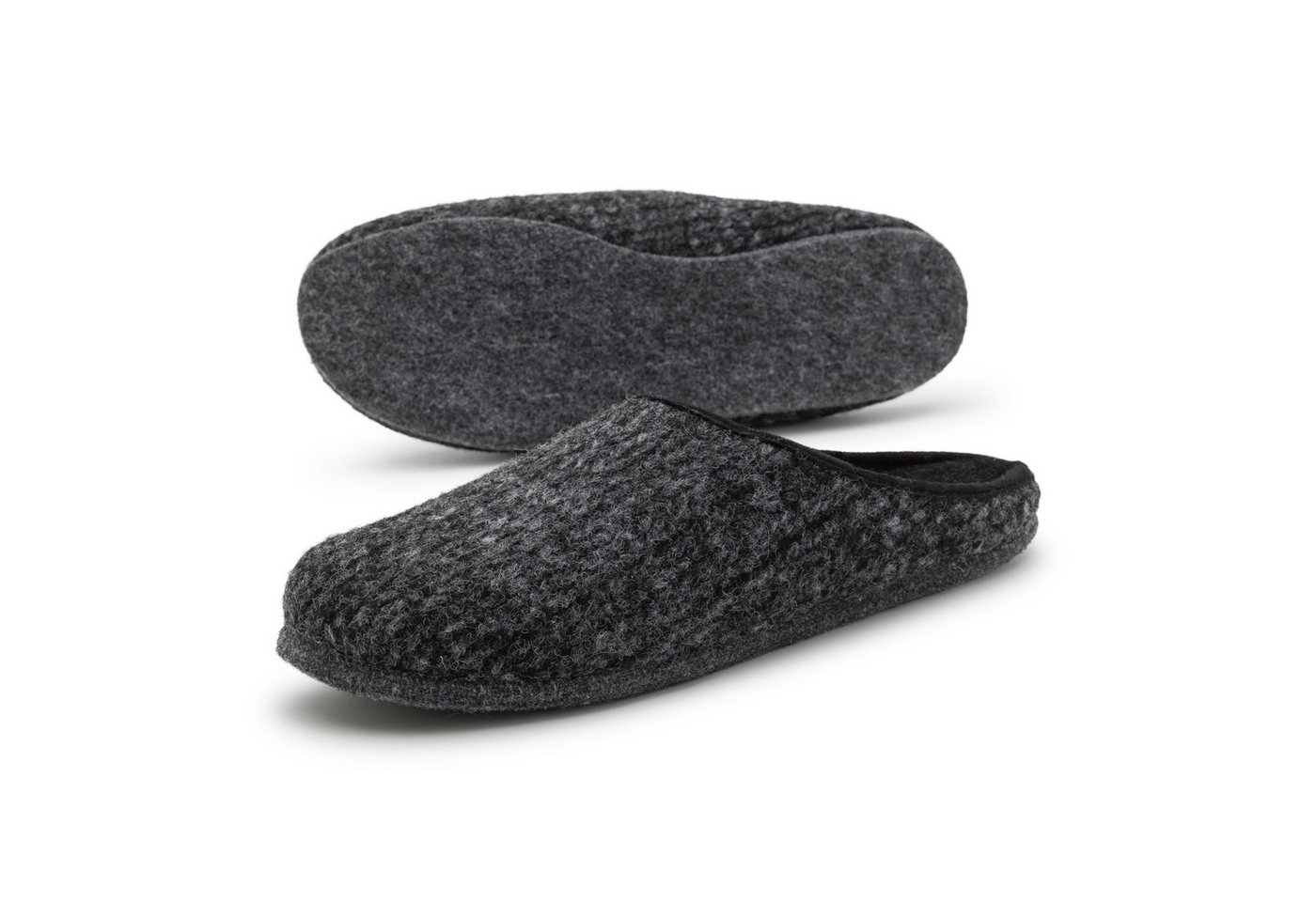 Pantoffelmann Pantoffeln Filzsohle leichte Filzpantoffel Herren Damen Hausschuhe Pantoffel (1 Paar) Filzpantoffeln, Gästepantoffel besonders leicht
