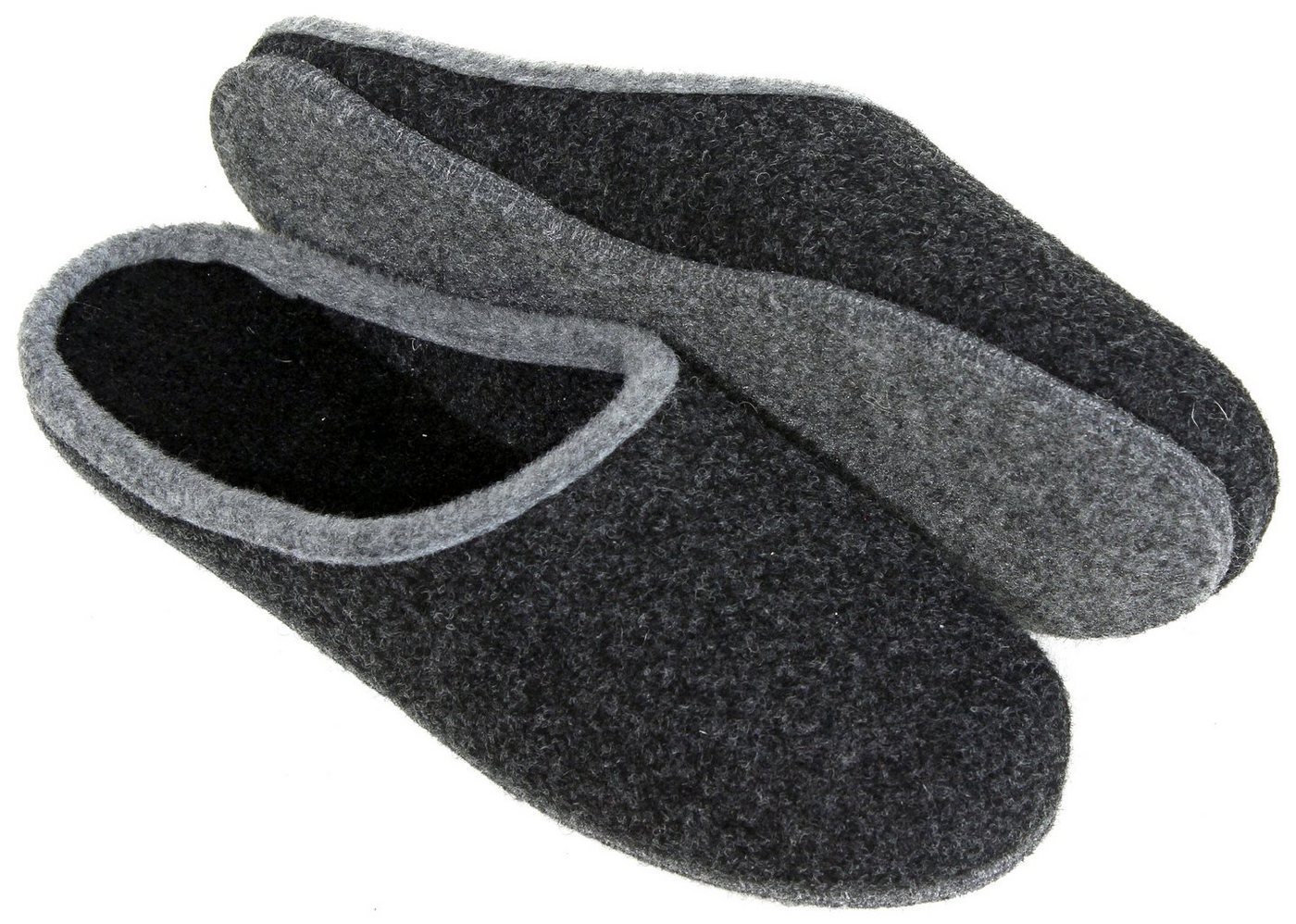 Pantoffelmann Wollfilzpantoffel Herren Filzpantoffel leichte Pantoffel Hausschuhe Pantoffel (1 Paar) Filzpantoffeln, Gästepantoffel besonders leicht
