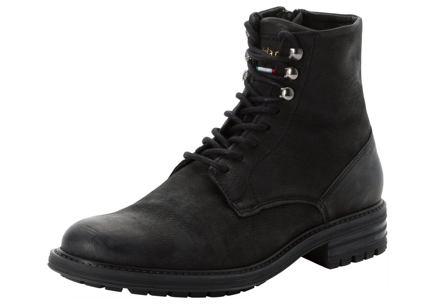 Pantofola d´Oro CAMPIGLIO HIGH Winterboots rutschfeste Gummilaufsohle, Schaftform hoch, Schnürung, aus Leder