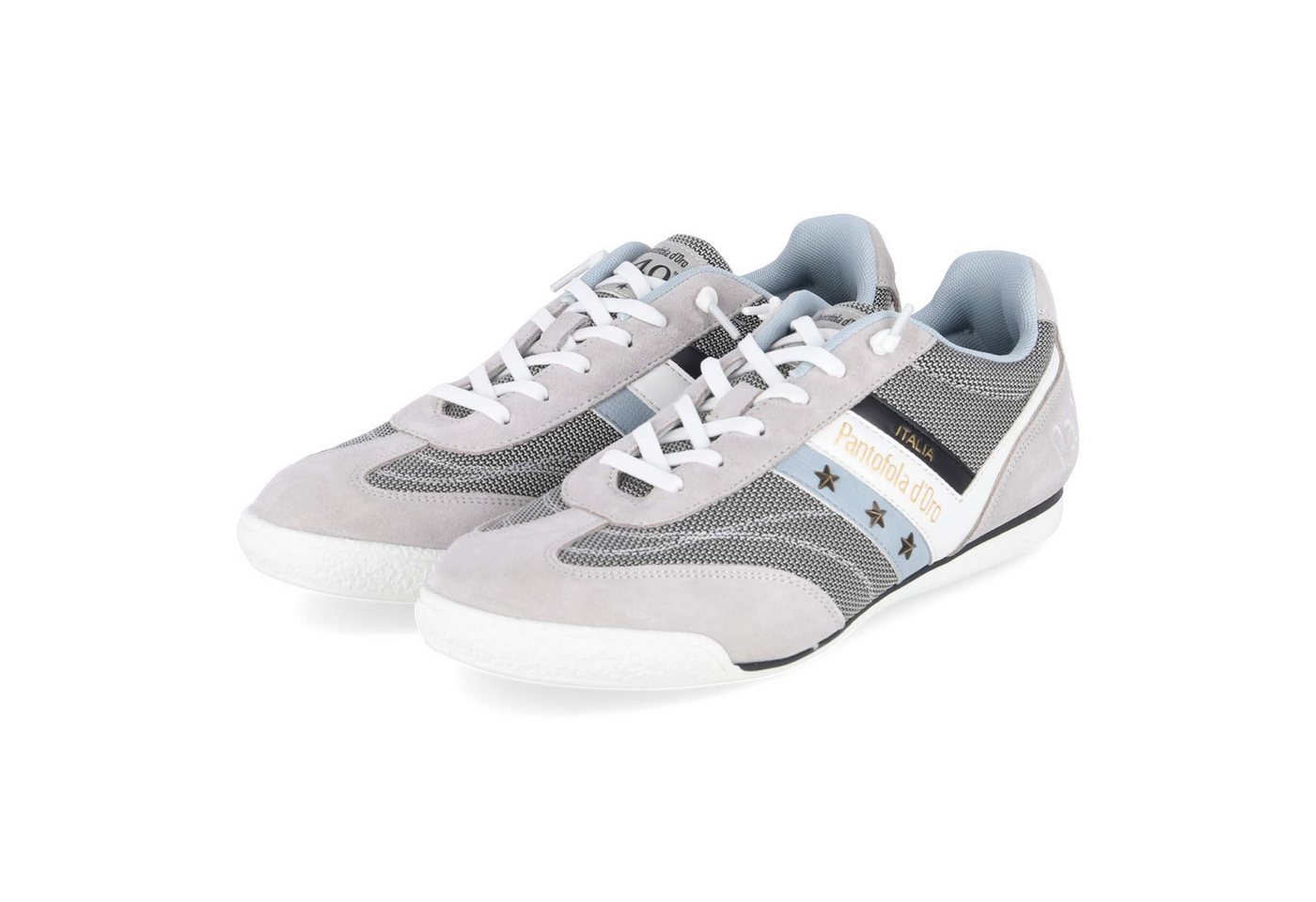 Pantofola d´Oro Pantofola d'oro PD001001761M-02-3133 Herren Leder & Textil grey Schnürschuh