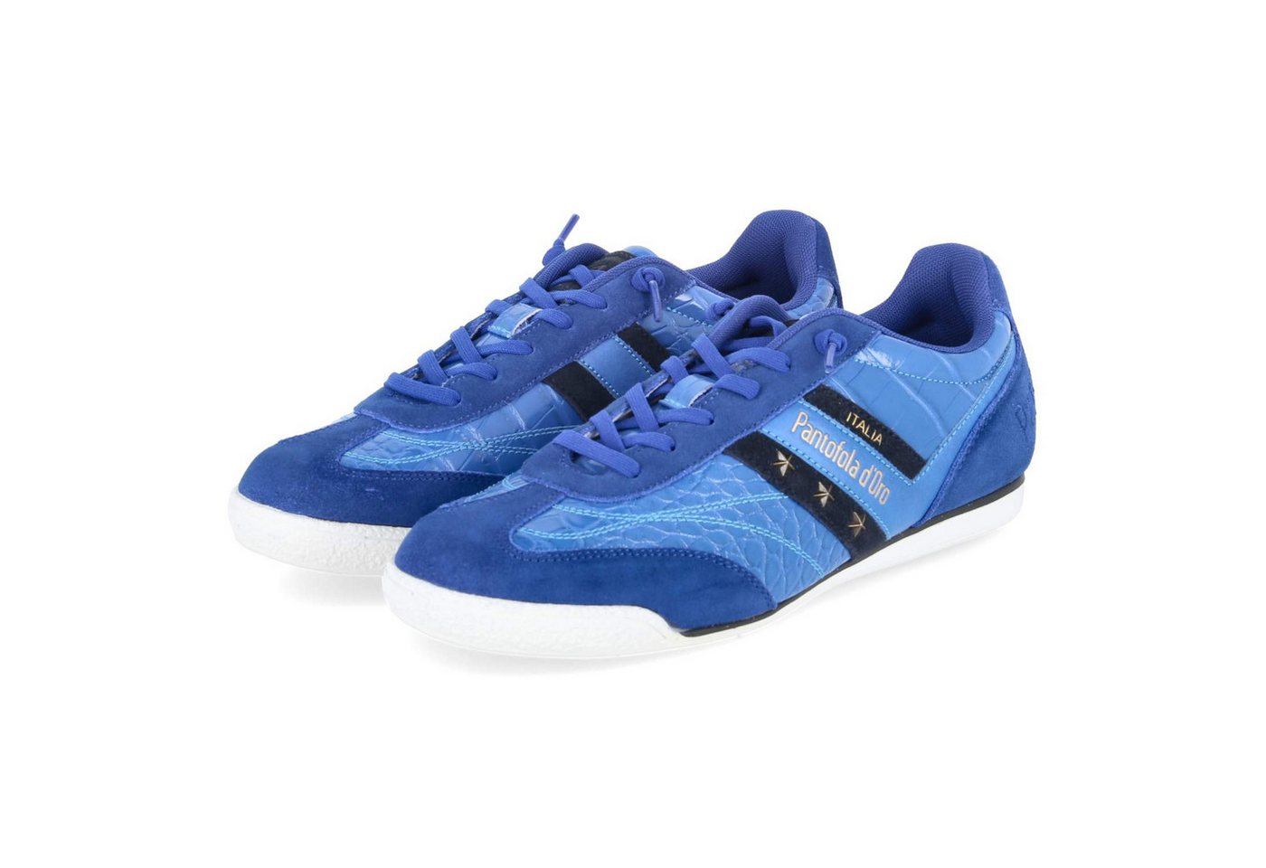 Pantofola d´Oro Pantofola d'oro PD001001761M-03-6148 Herren Leder und Synthetik blau Schnürschuh