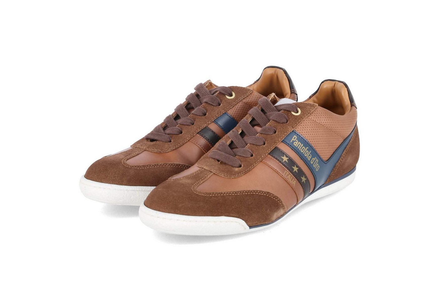 Pantofola d´Oro Pantofola d'oro PD001004153M-01 Herren Glattleder braun Schnürschuh