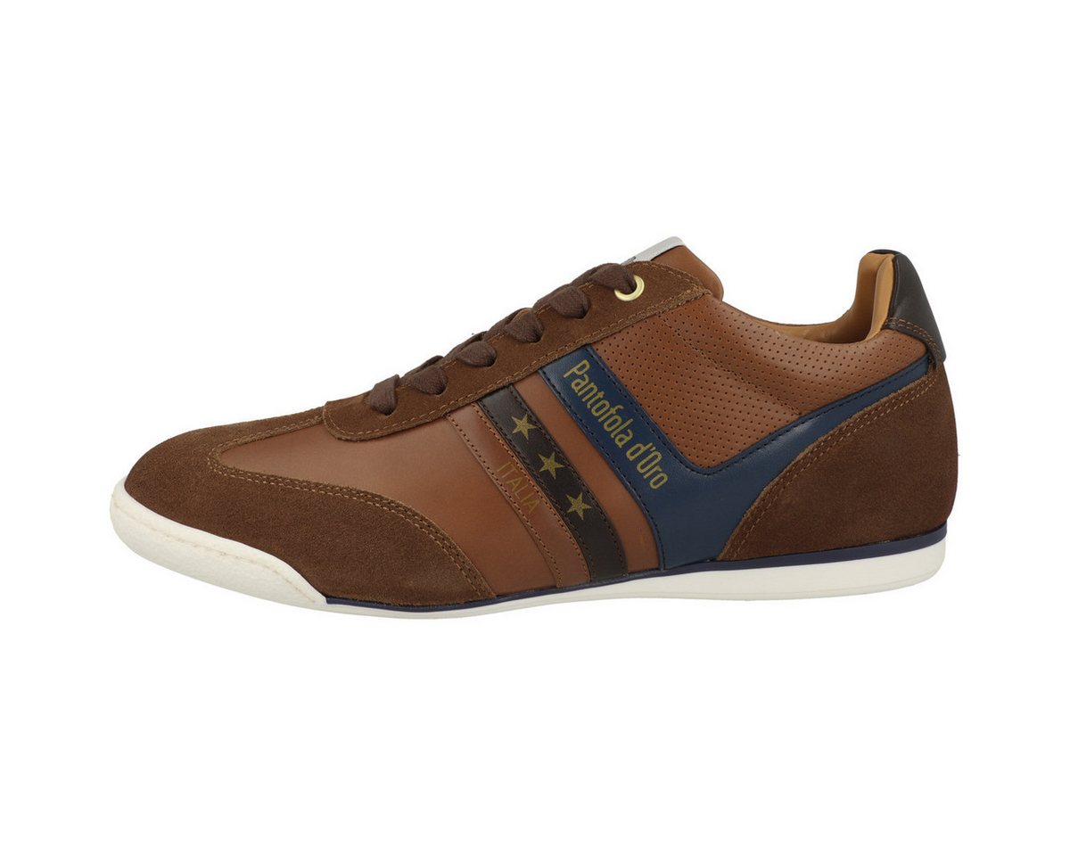 Pantofola d´Oro Vasto Low Herren Sneaker Turnschuhe, Sportschuhe, Freizeitschuhe, Halbschuhe, Schnürschuhe (braun)