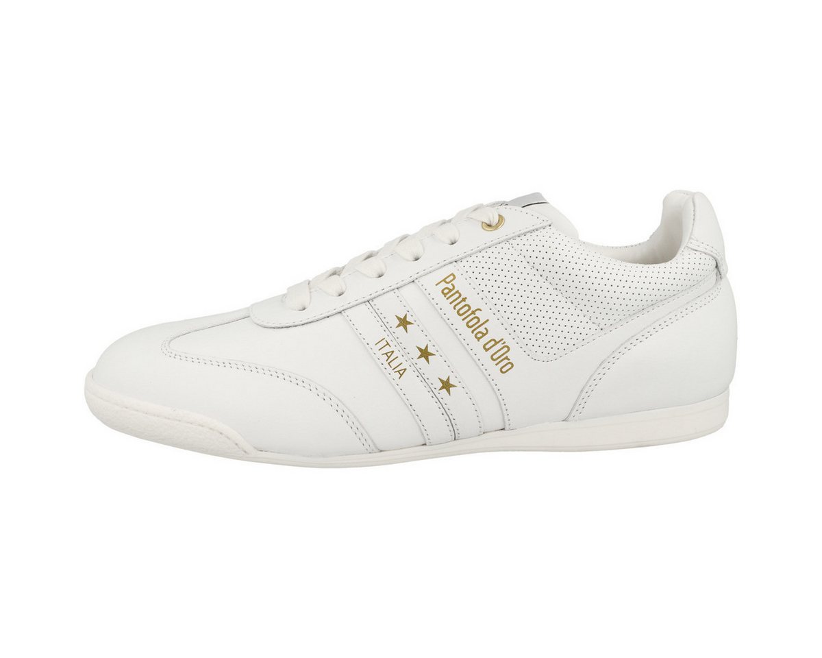 Pantofola d´Oro Vasto Low Herren Sneaker Turnschuhe, Sportschuhe, Freizeitschuhe, Halbschuhe, Schnürschuhe (weiß)