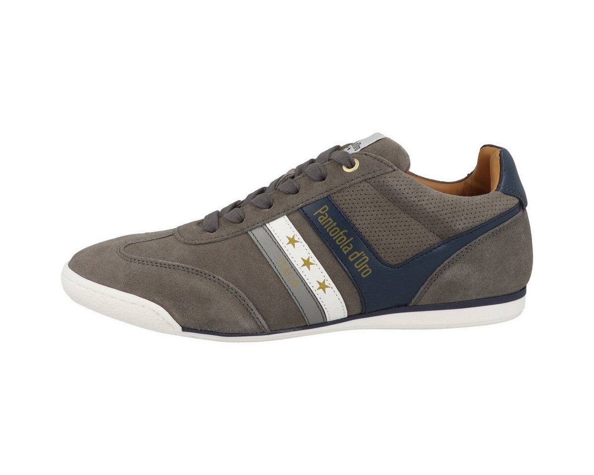 Pantofola d´Oro Vasto Suede Herren Sneaker Turnschuhe, Sportschuhe, Freizeitschuhe, Halbschuhe, Schnürschuhe (grau)