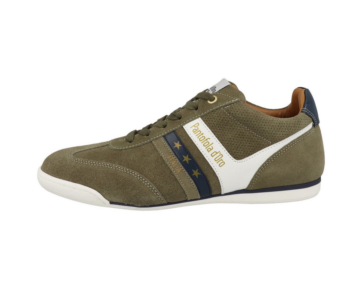 Pantofola d´Oro Vasto Suede Herren Sneaker Turnschuhe, Sportschuhe, Freizeitschuhe, Halbschuhe, Schnürschuhe (grün)