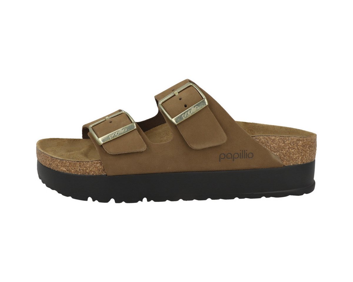 Papillio by BIRKENSTOCK Arizona Flex Platform Nubukleder schmal Damen Sandale Sandaletten, Sommerschuhe, Badeschuhe, Riemchen, Schlappen