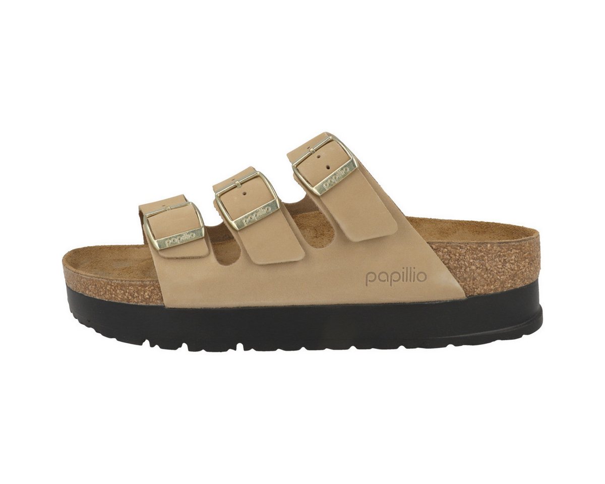 Papillio by BIRKENSTOCK Florida III Flex Platform Nubukleder schmal Damen Sandale Sandaletten, Sommerschuhe, Badeschuhe, Riemchen, Schlappen