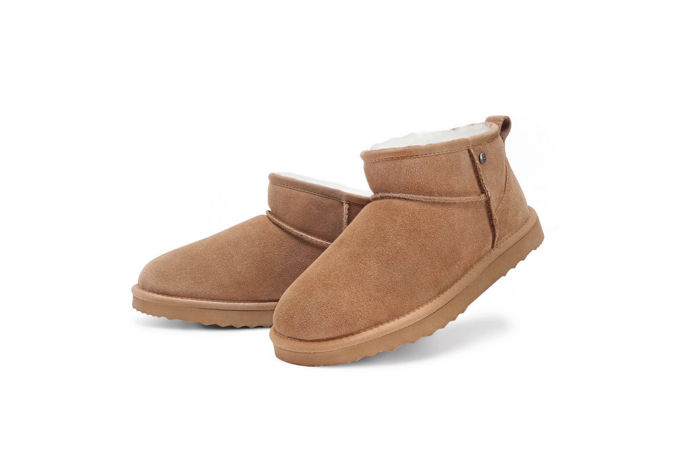 Parfeying Damen Herren KLASSISCHE LEDERSTIEFELETTEN Stiefelette (aus luxuriösem australischem Lammerfell Plüsch)