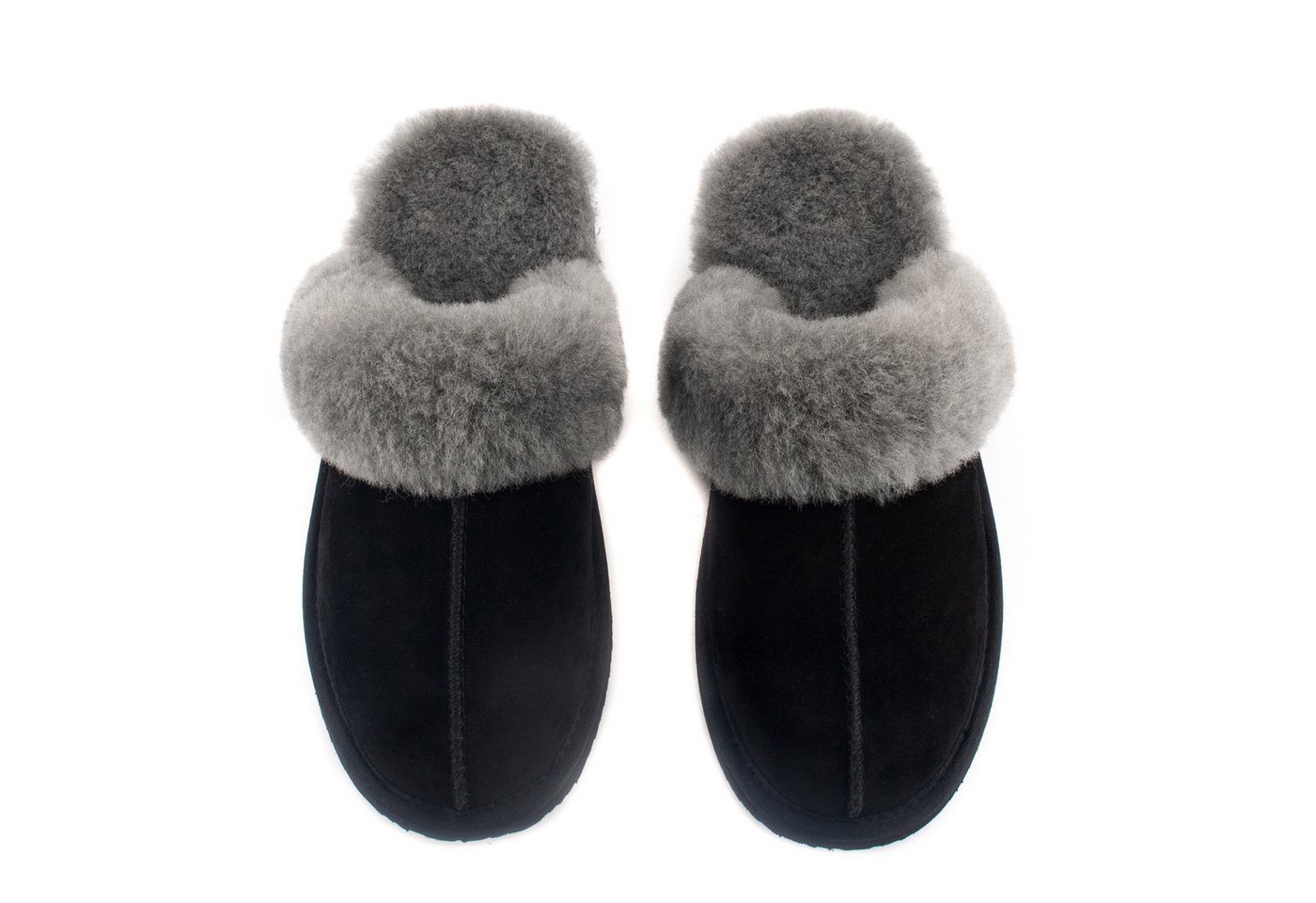 Parfeying Damen Pantoffeln Slipper aus luxuriösem australischem Lammerfell Plüsch Hausschuhe echtem weicher Merinowolle 100% natürliche Materialien