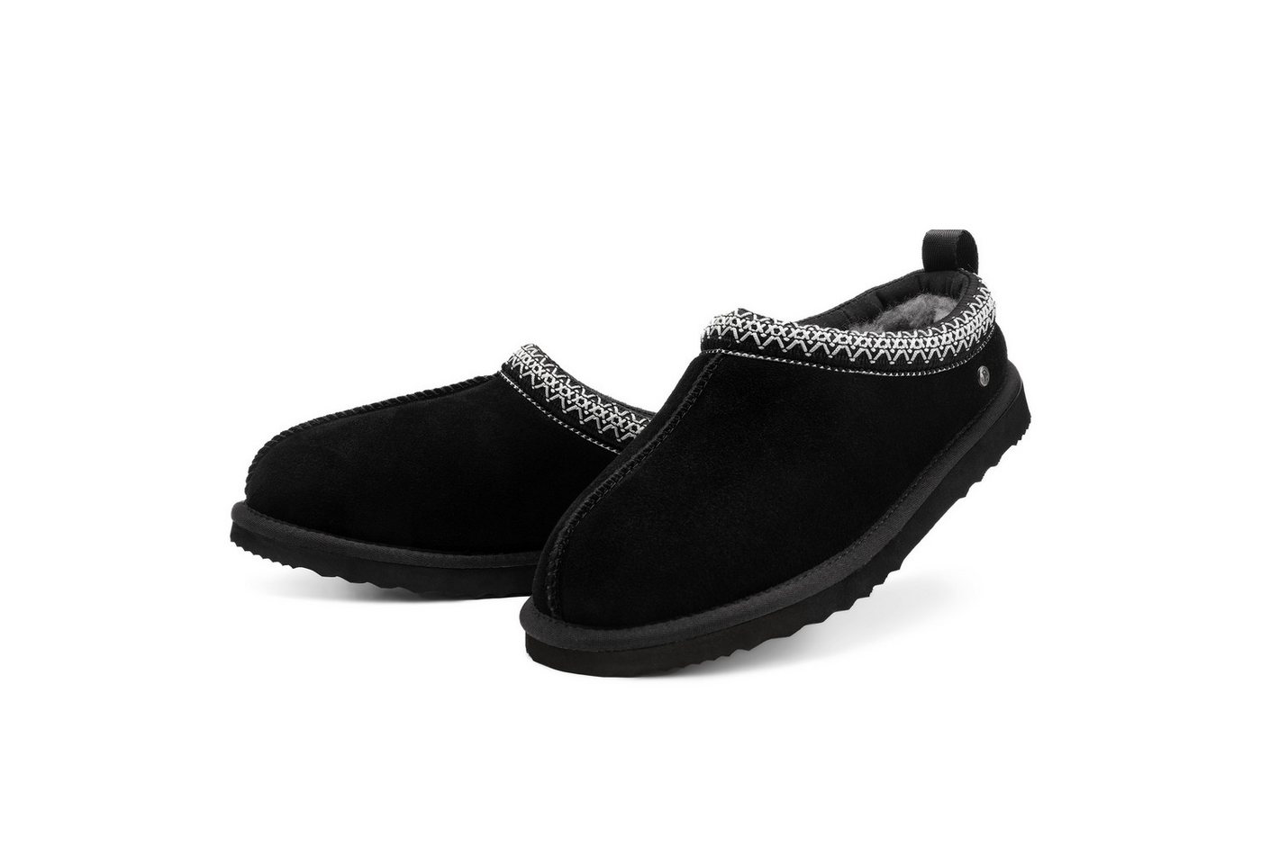 Parfeying Damen Pantoffeln TASZEN Style aus luxuriösem australischem Lammerfell Plüsch Hausschuhe echtem weicher Merinowolle 100% natürliche Materialien