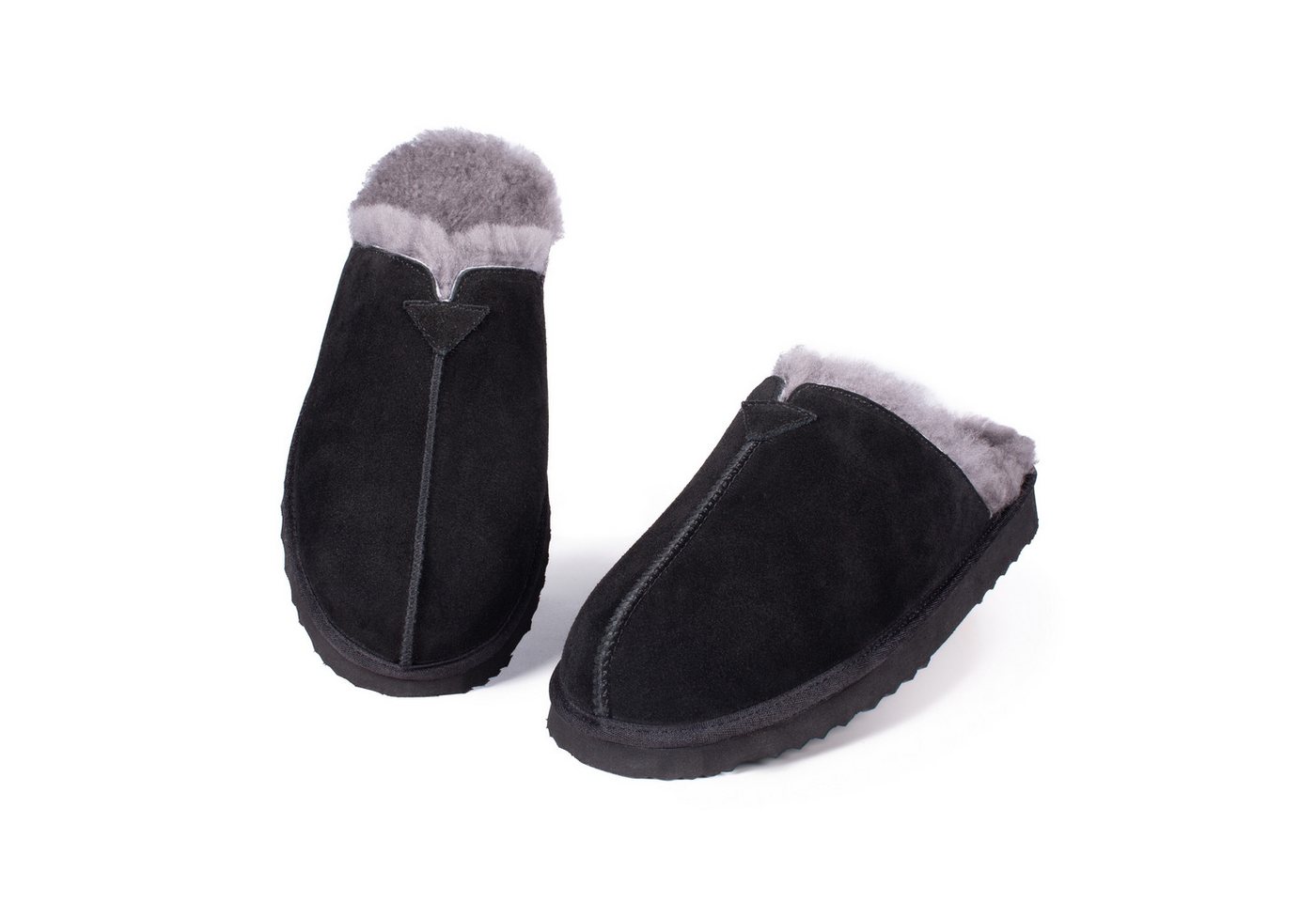 Parfeying Herren Pantoffeln Slipper aus luxuriösem australischem Lammerfell Plüsch Hausschuhe echtem weicher Merinowolle 100% natürliche Materialien