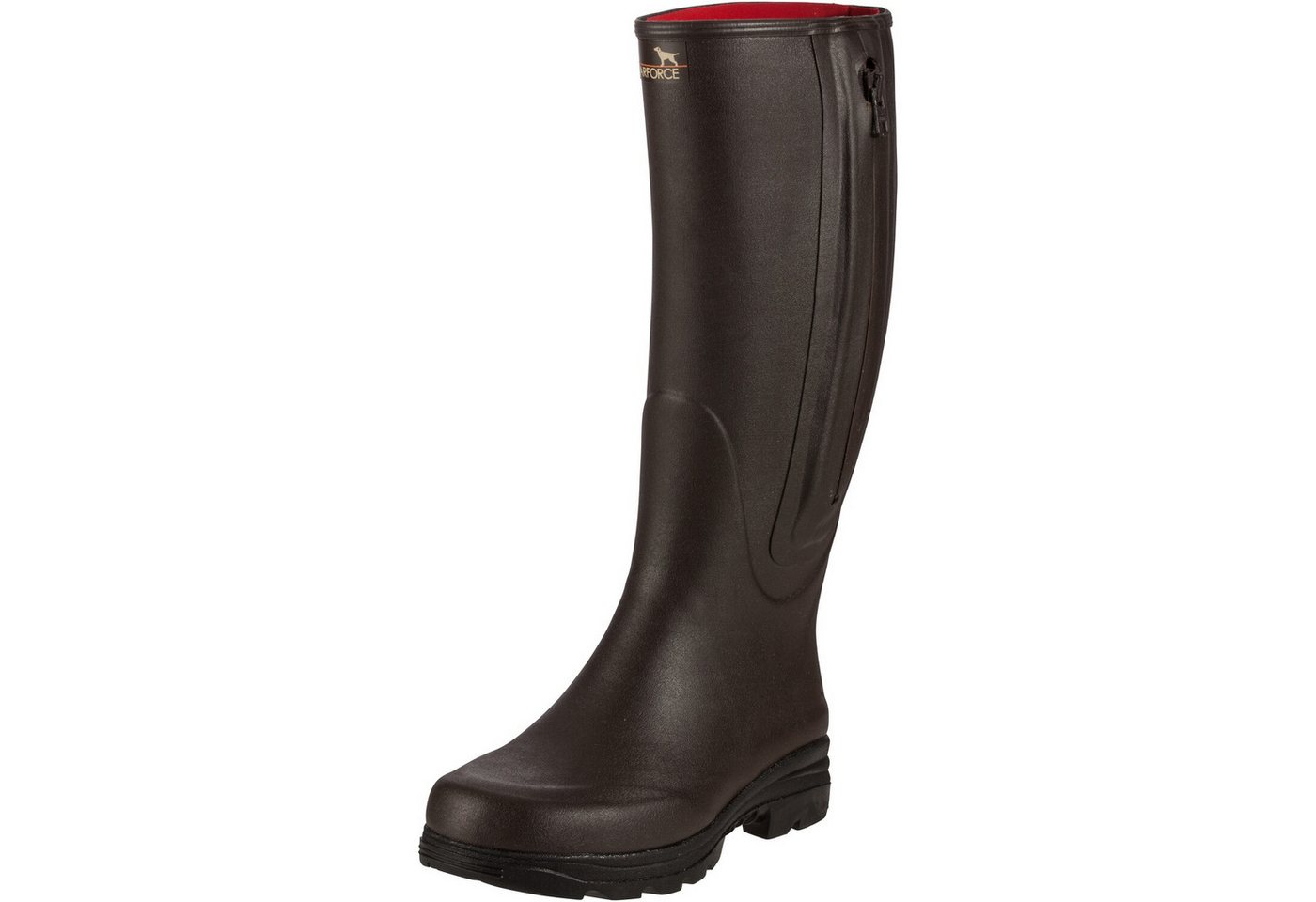 Parforce Essential Gummistiefel mit Reißverschluss und Neoprenfutter Gummistiefel Herausnehmbare Innensohle, Stoßdämpfend, Wärmeisolation