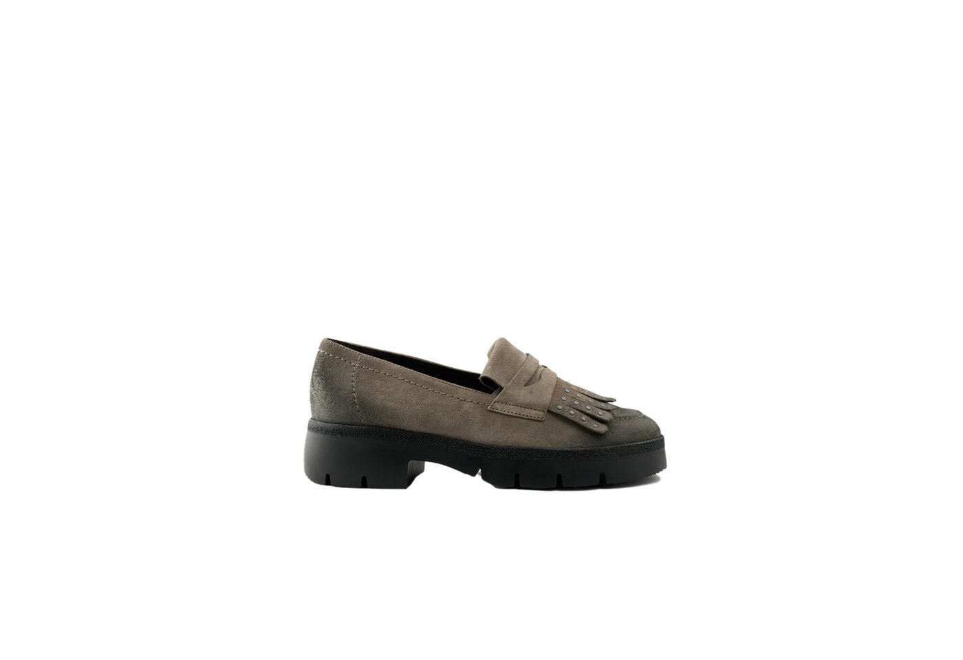 Paul Green 1118-026, Slipper & Mokassin, Grau, Damen Slipper