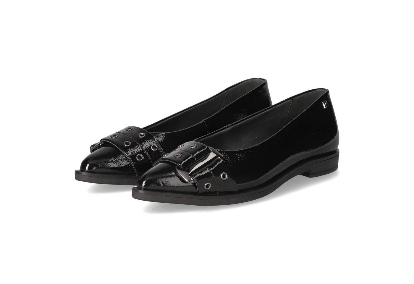 Paul Green 1175-00 Damen Lackleder schwarz Ballerina