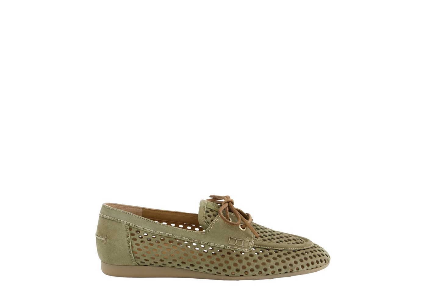 Paul Green 1218-049, Slipper & Mokassin, Grün / Oliv, Damen Slipper
