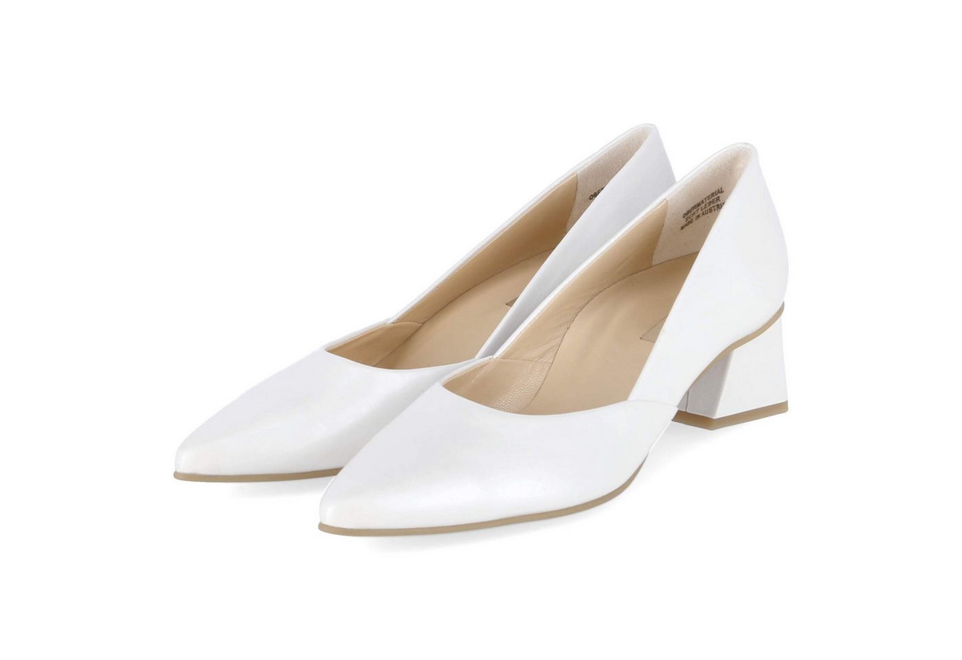 Paul Green 3815-129 Damen Glattleder weiss Keilpumps