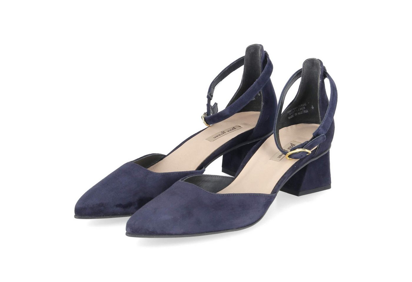 Paul Green 3820-040 Damen Rauleder blau Keilpumps