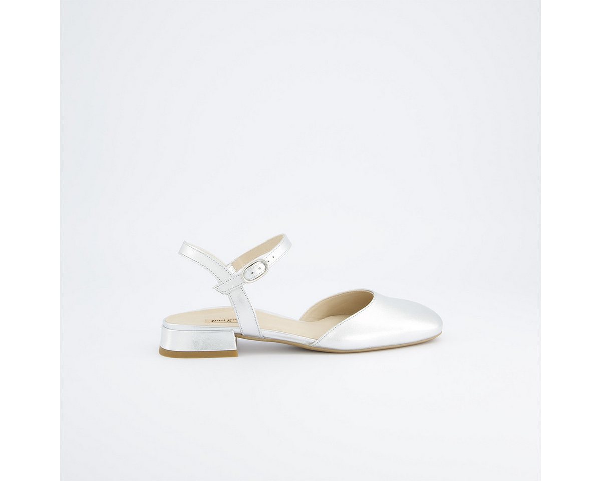 Paul Green 3843-017, Peeptoes & Slingpumps, Silber, Damen Peeptoepumps
