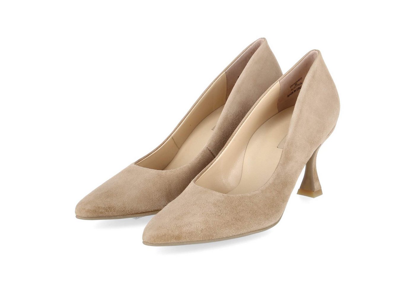 Paul Green 3859-029 Damen Rauleder braun Keilpumps