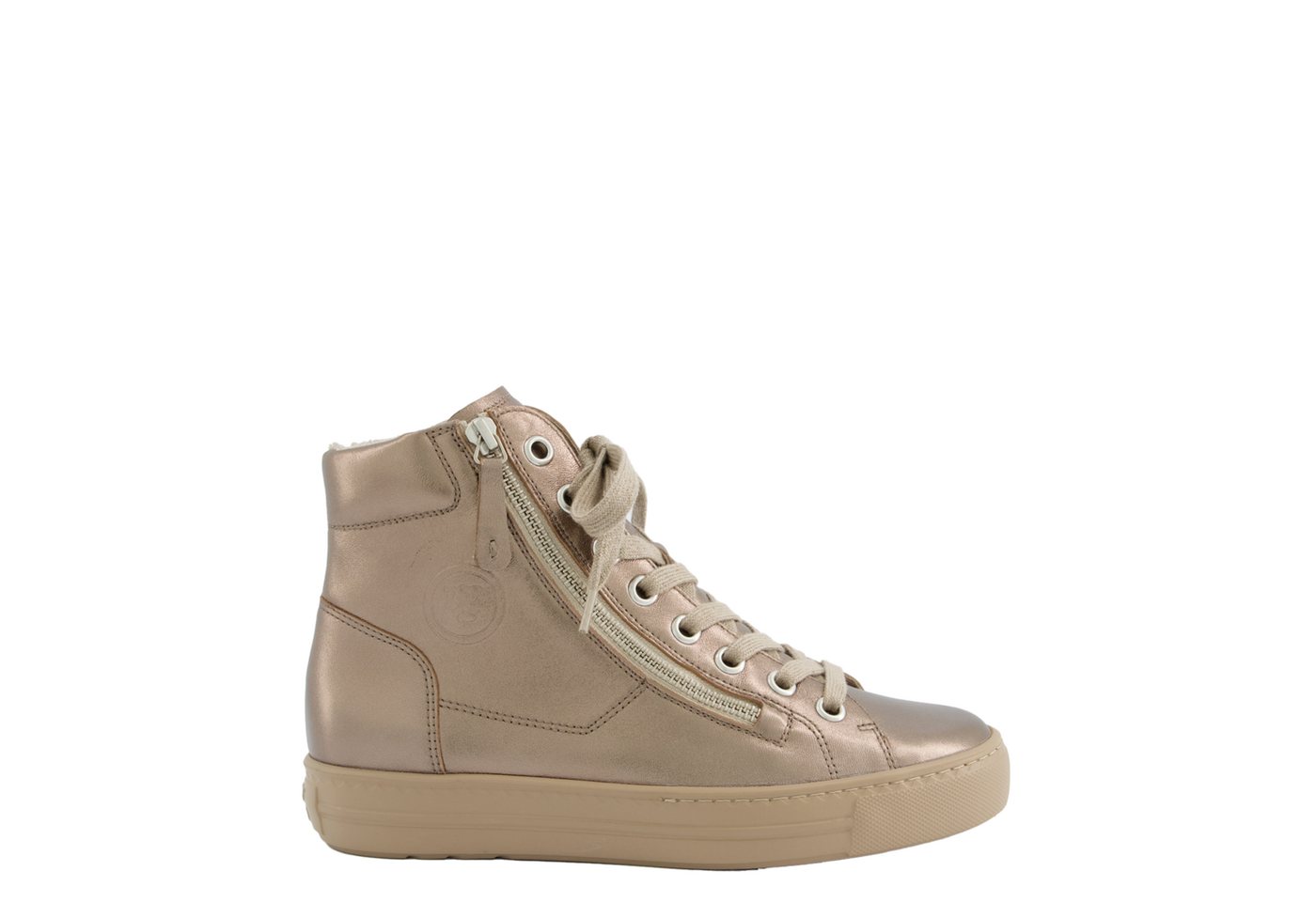 Paul Green 4024-308, Sneaker, Beige, metallik, Damen Sneaker