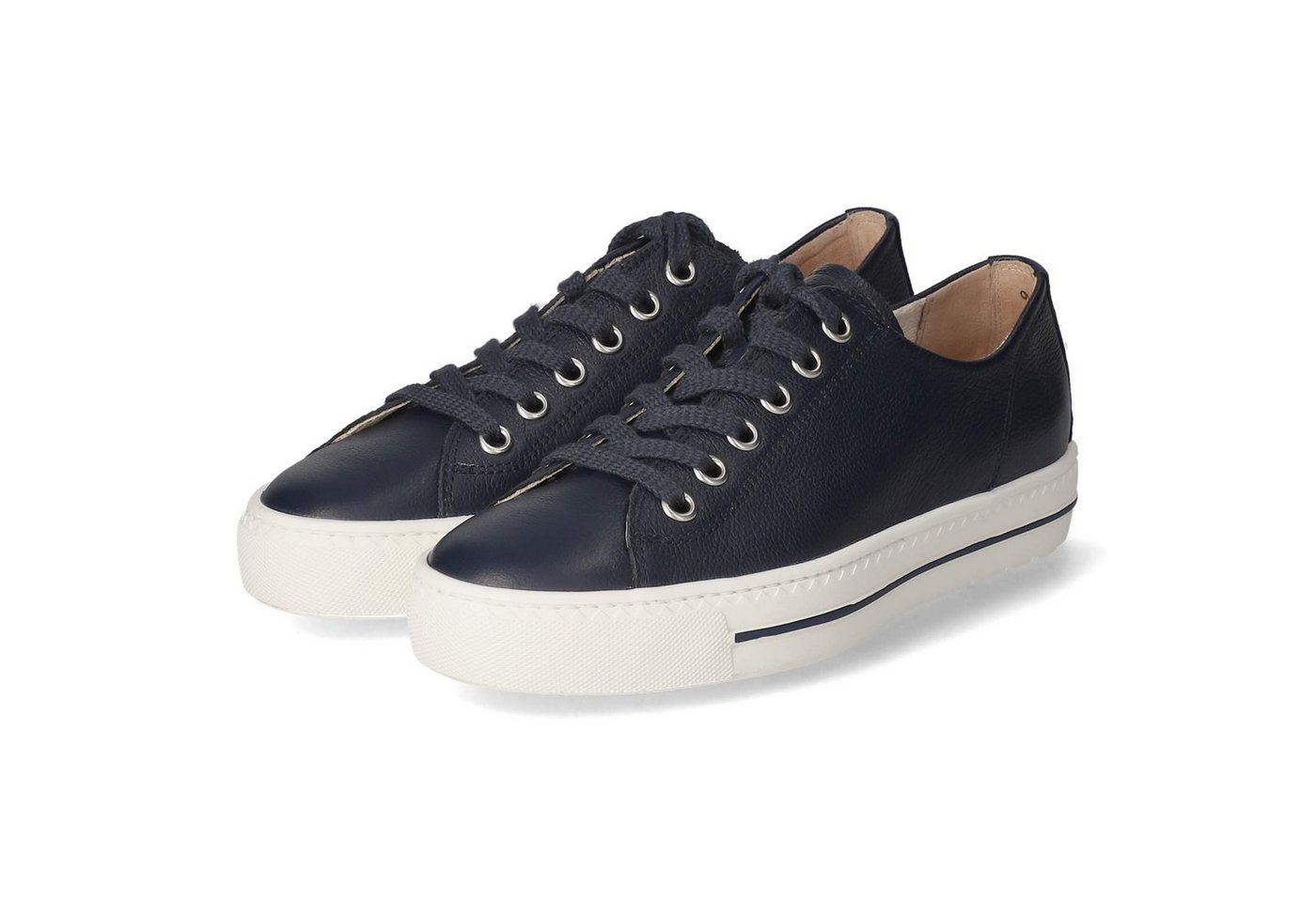 Paul Green 4704-08 Damen Glattleder blau Schnürschuh