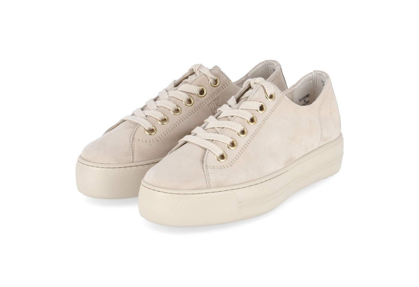 Paul Green 4790-829 Damen Rauleder beige Schnürschuh