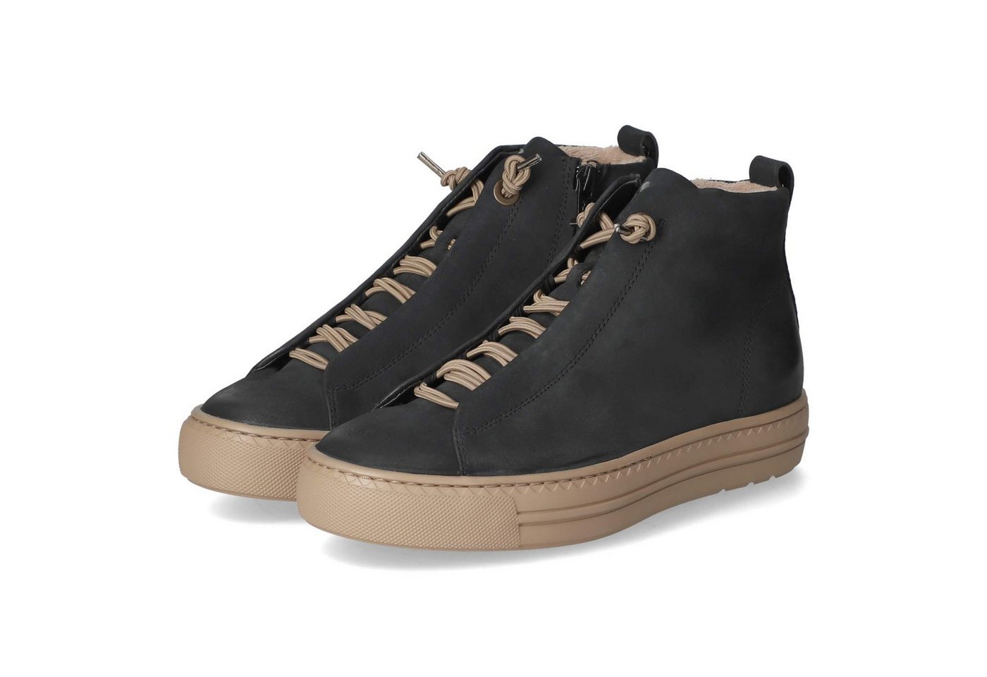 Paul Green 5283-09 Damen Rauleder blau Schnürstiefel