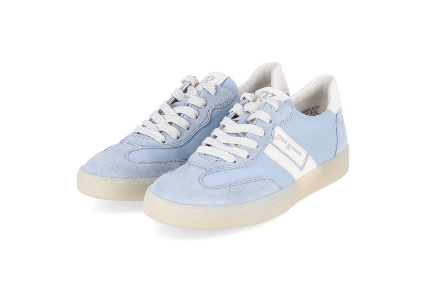 Paul Green 5437-169 Damen Leder & Textil blau Schnürschuh