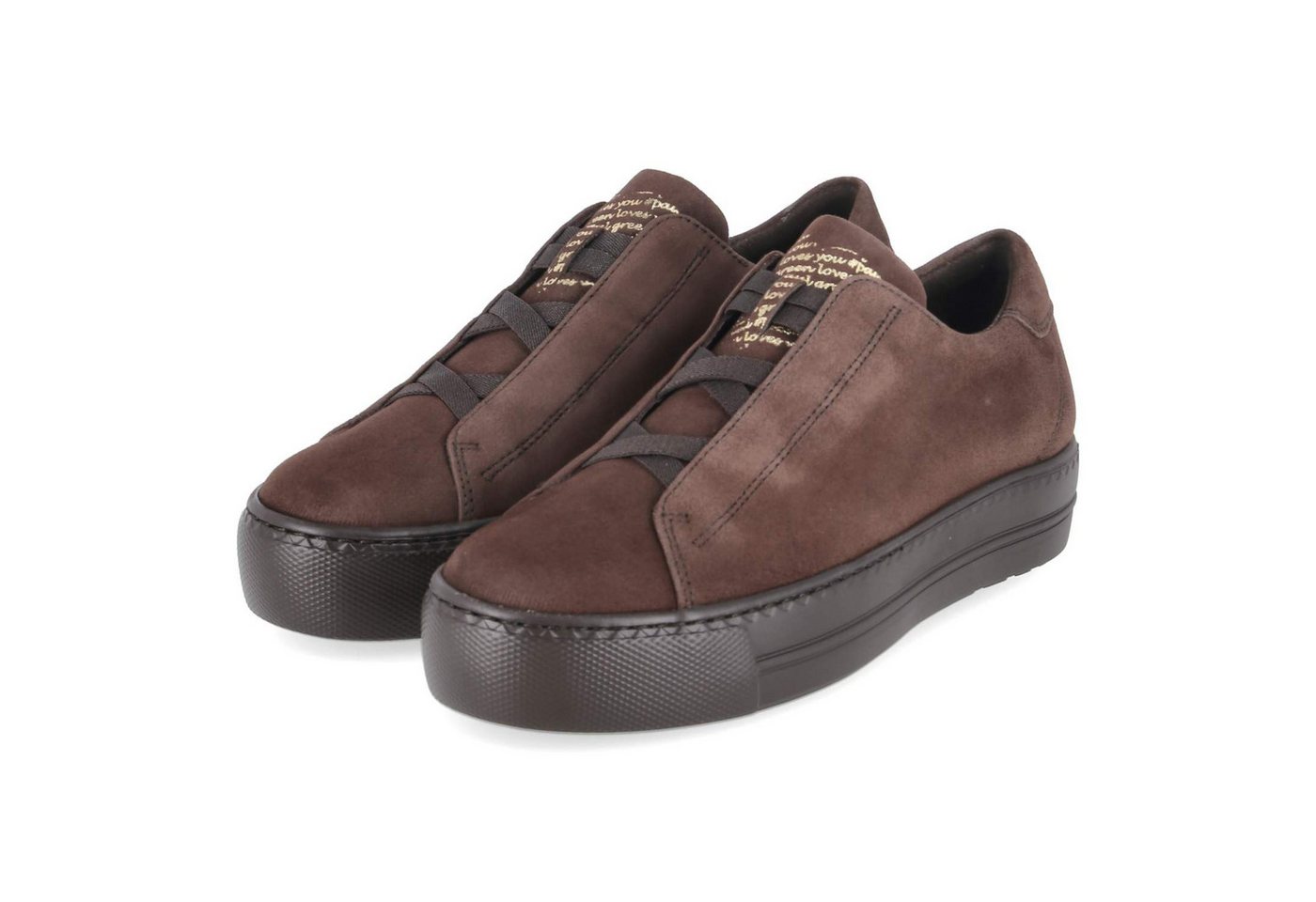 Paul Green 5529-062 Damen Rauleder brown Schnürschuh