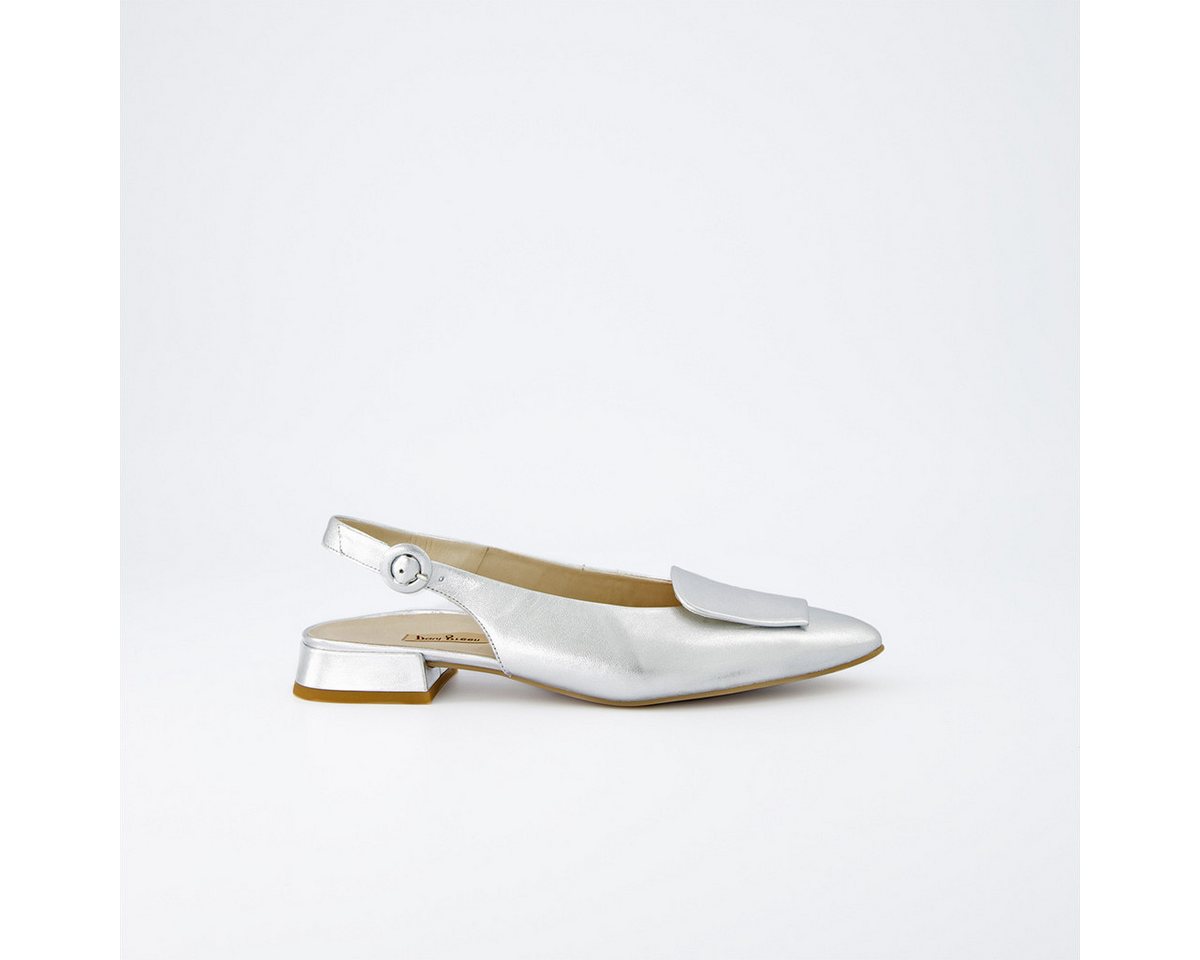 Paul Green 6090-067, Peeptoes & Slingpumps, Silber, Damen Peeptoepumps